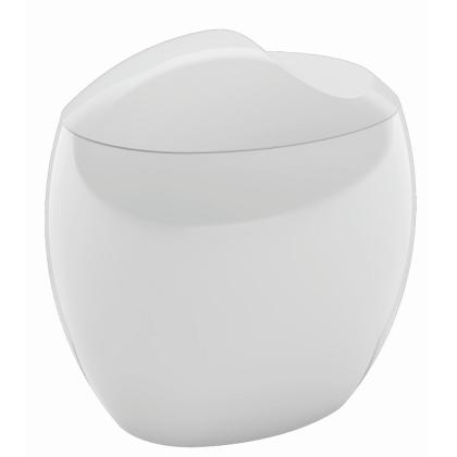 Porta Algodão De Acrílico Branco - Coza