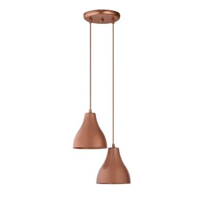 Pendente Loft 2 Lâmpadas 32cm - Cobre - Dital