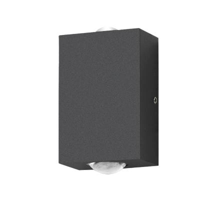 Arandela Led Mini De Alumínio 2w Ip54 Preto Fosco - Germany