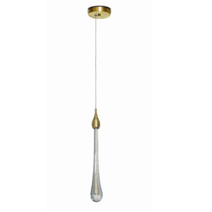 Pendente Shine Em Alumínio Dourado E Vidro Led Amarelo 2w - Spot Line