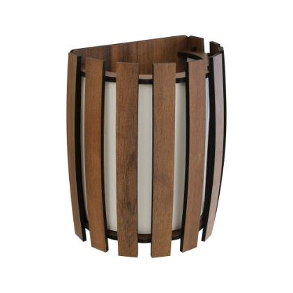 Arandela De Madeira Magno 1 Lâmpada 25cm Cacau - Vesper