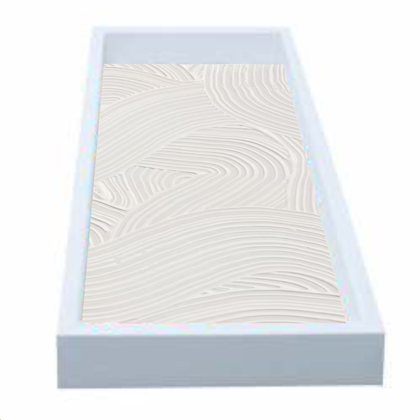 Bandeja Lavabo 15x30cm Mdf Caminhos Branco - Kapos