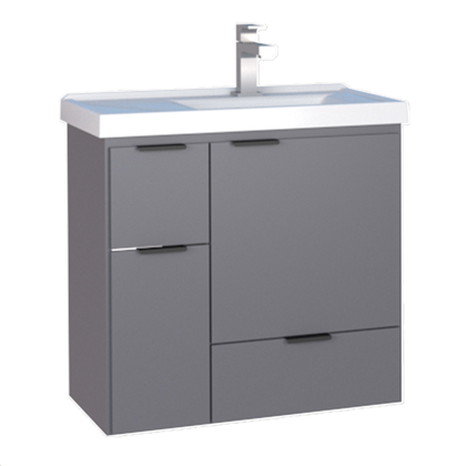Gabinete Orquídea 62x62cm Cinza - Cozimax