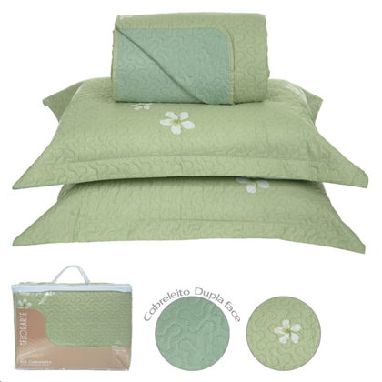 Kit Cobre Leito Queen 3 Peças 180 Fios Hulu - Dea
