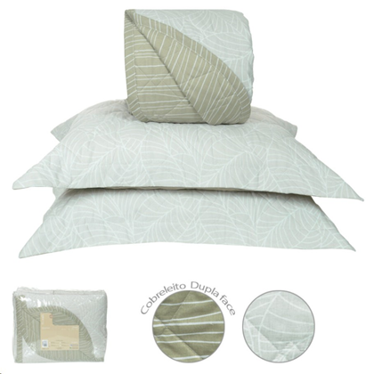 Kit Cobre Leito King 3 Peças 180 Fios Jambu - Dea