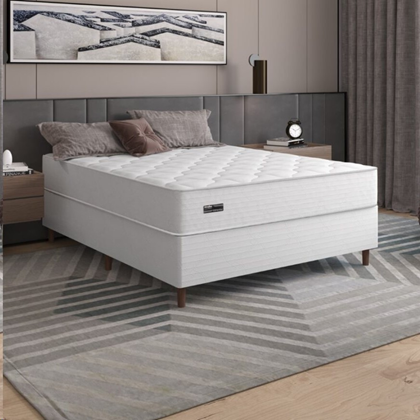 Cama Box Colchão + Base Attractive Casal - Umaflex
